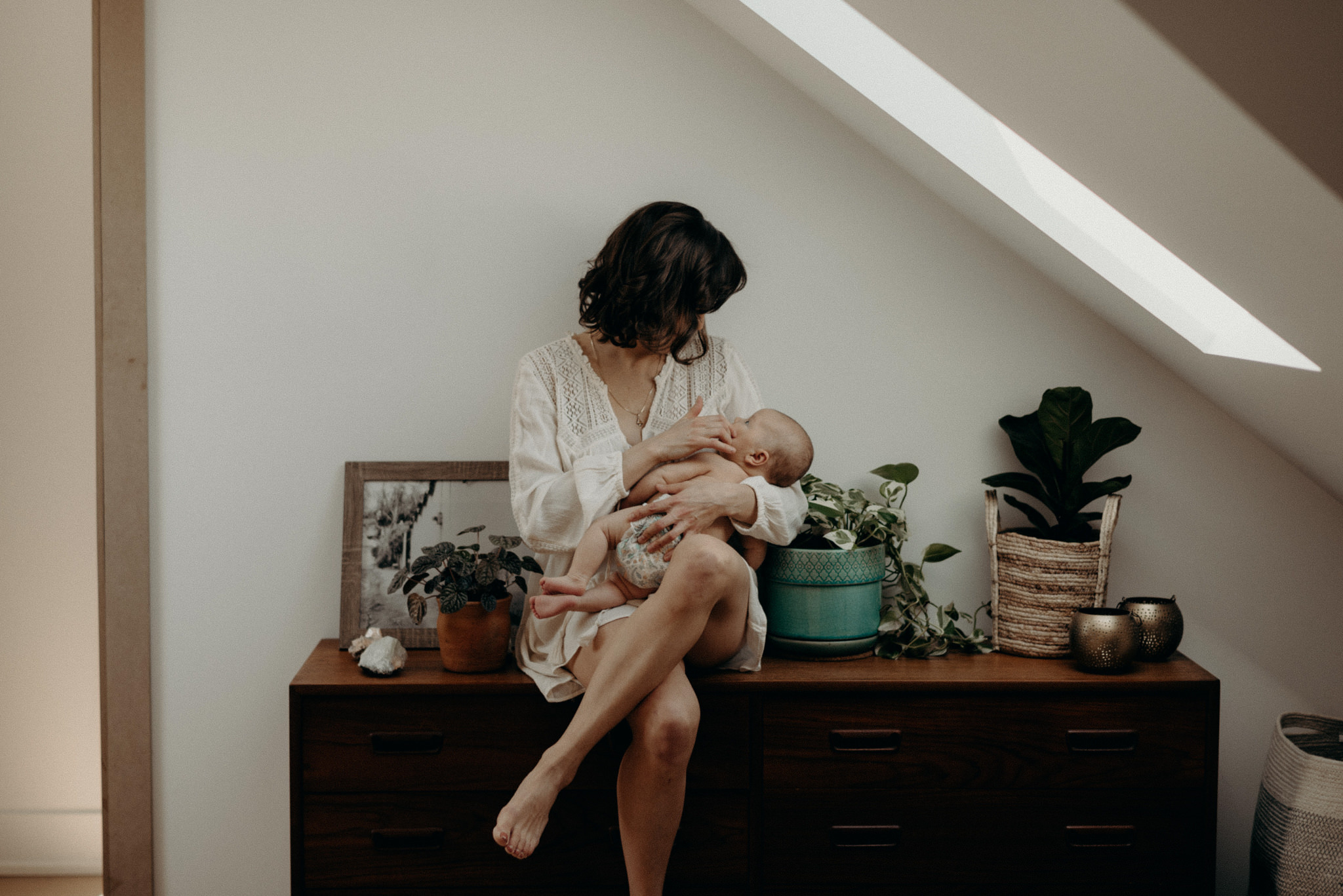 at home newborn shoot in Toronto