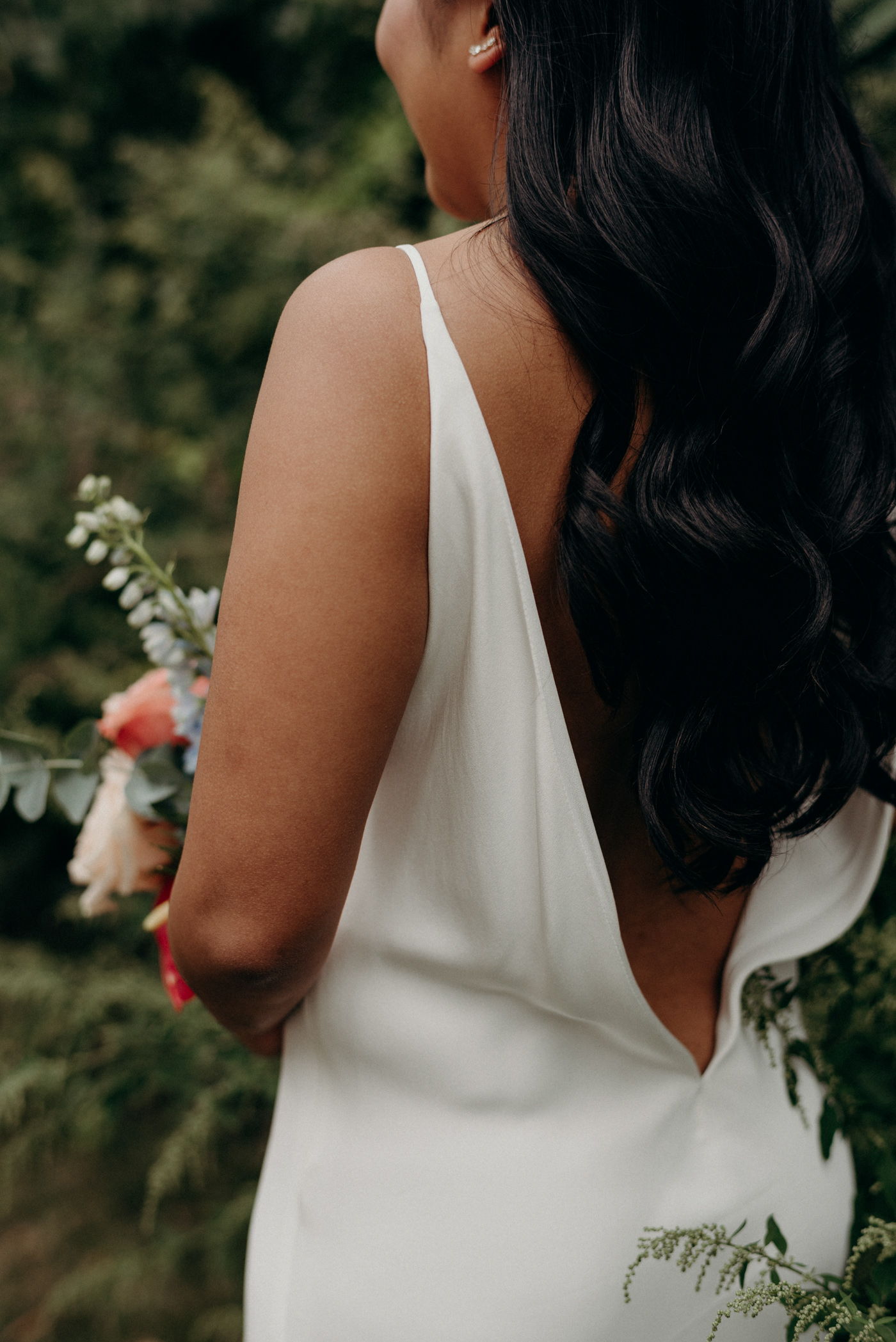 open back wedding dress