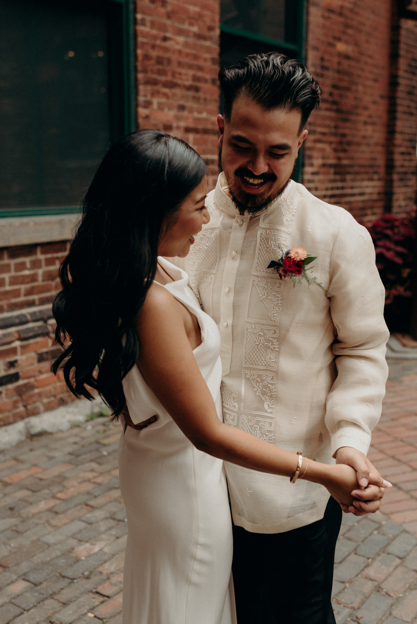 Distillery district wedding portraits