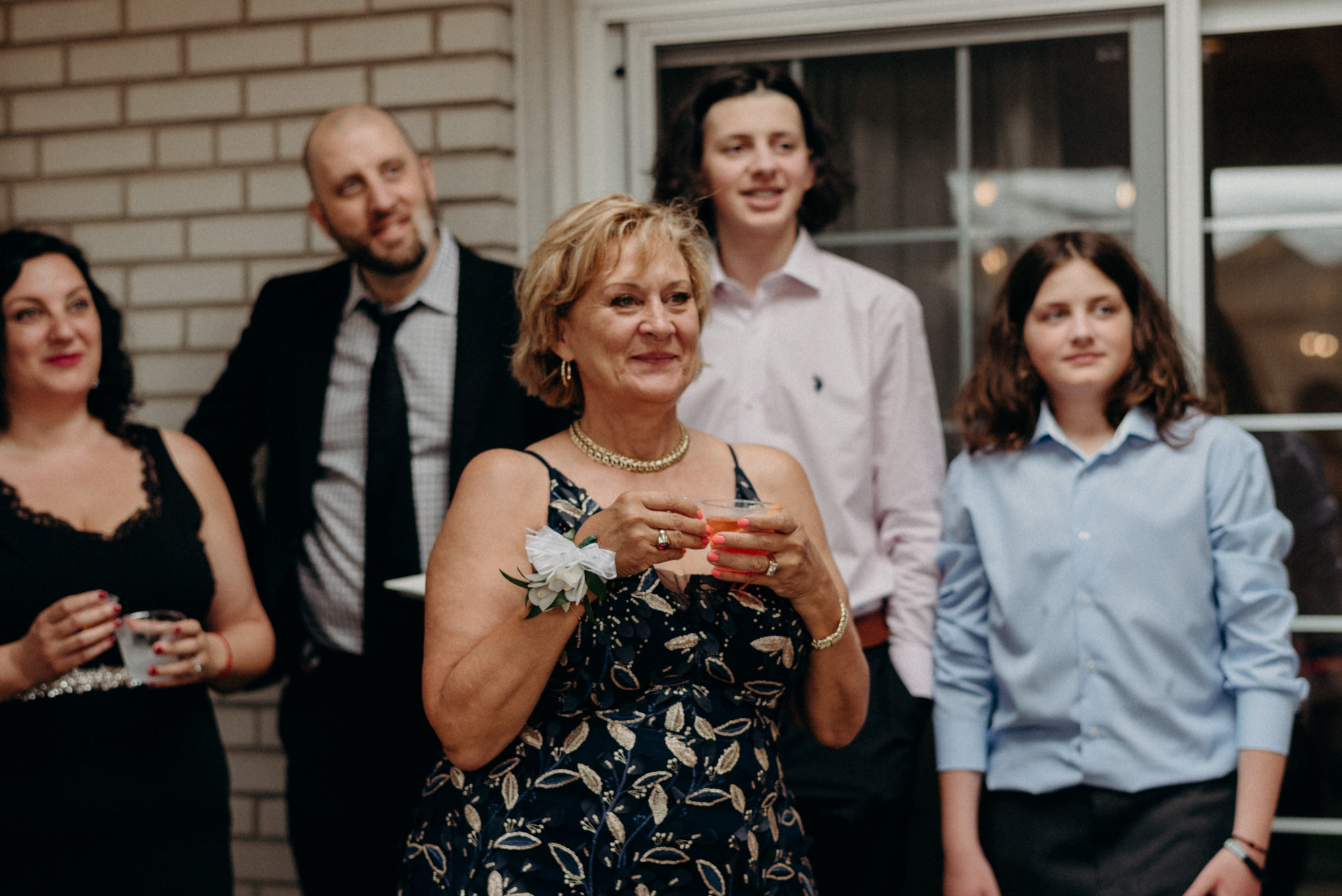 mother of groom smiling