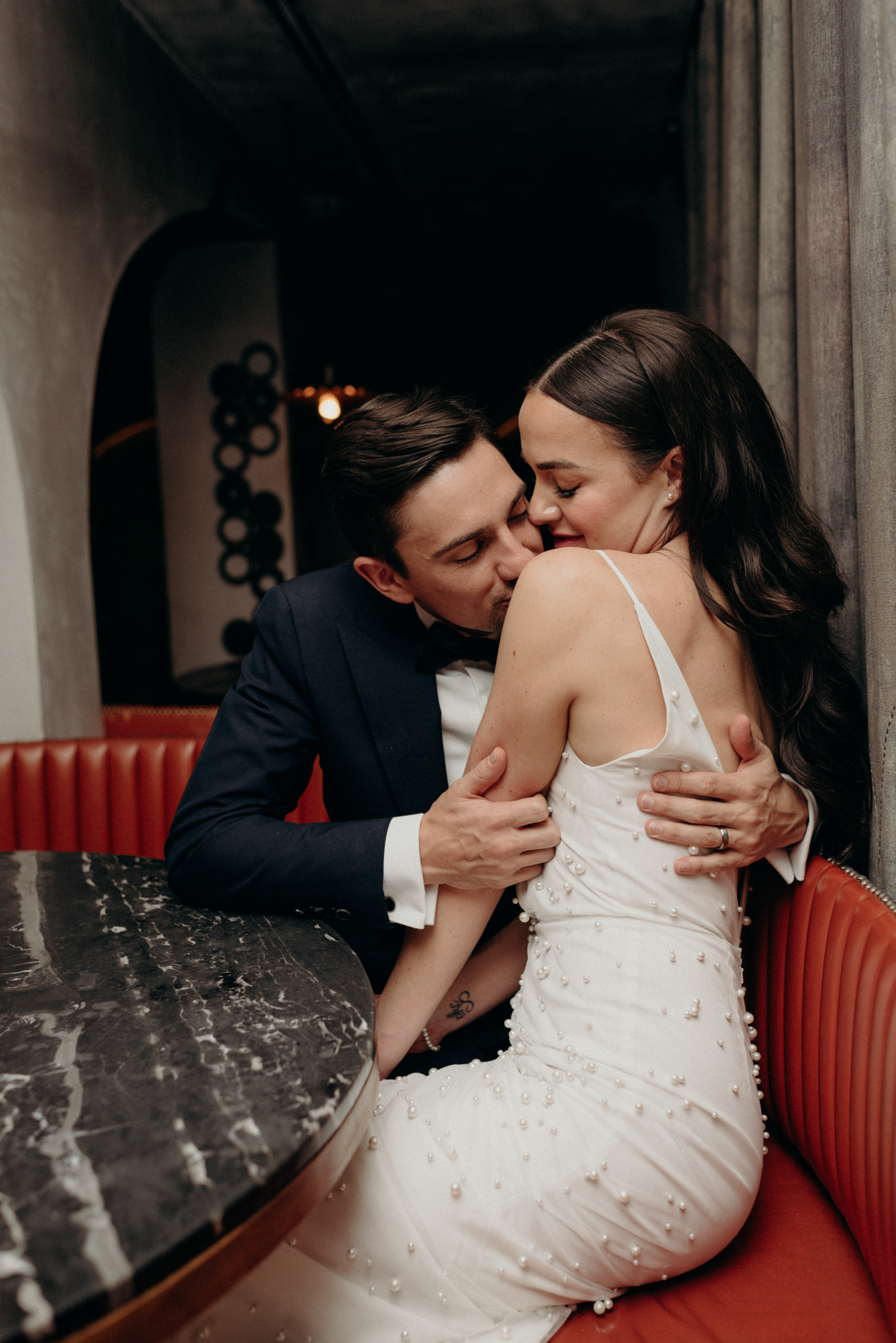 intimate wedding at 7 Enoteca portraits