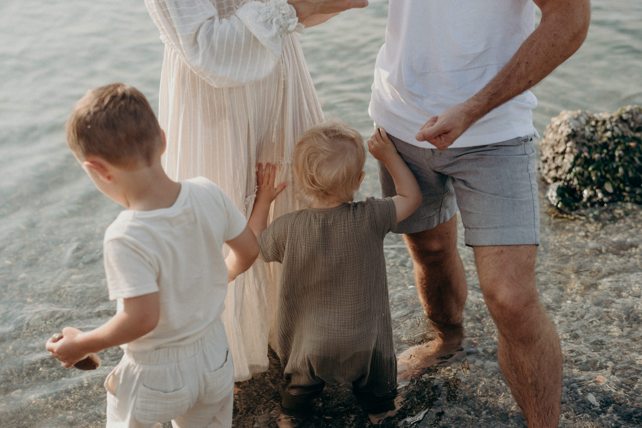 Humber Bay family portraits at sunrise on the beach