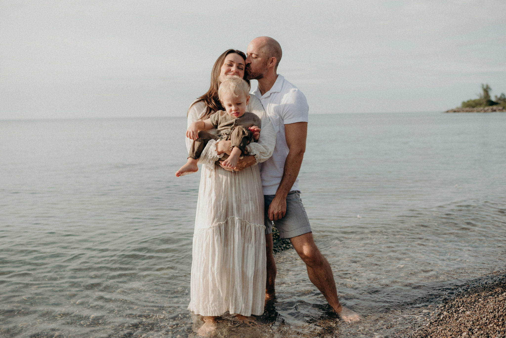 Humber Bay family portraits at sunrise on the beach