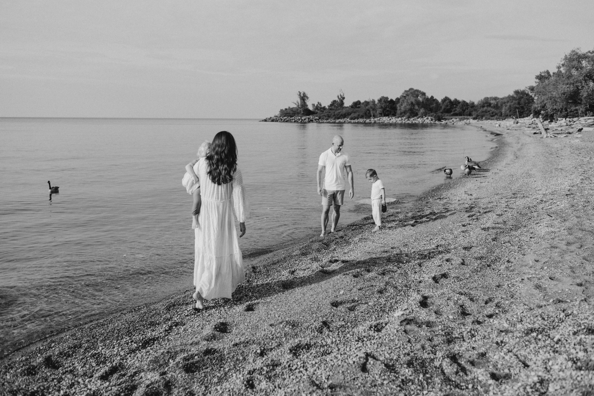 Humber Bay family portraits at sunrise on the beach