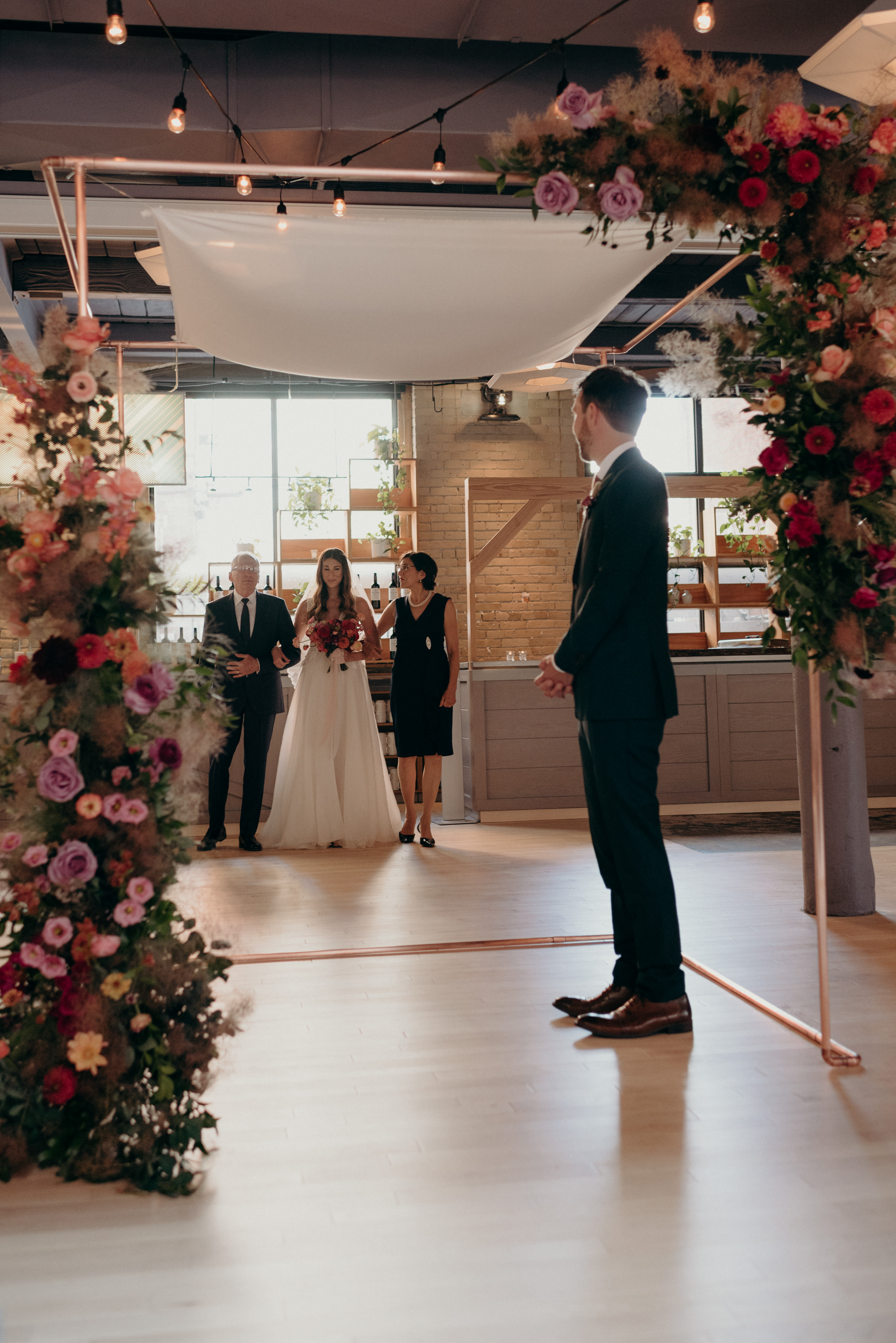 Intimate second floor events wedding