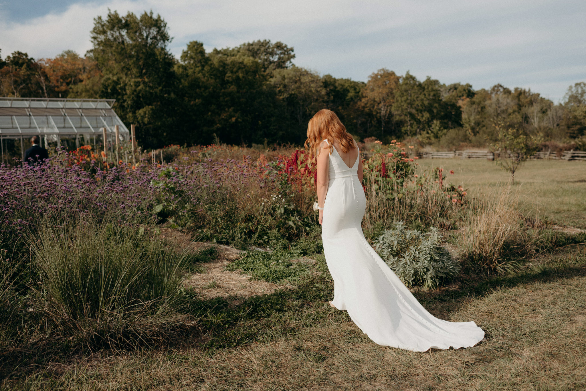 Intimate greenhouse wedding