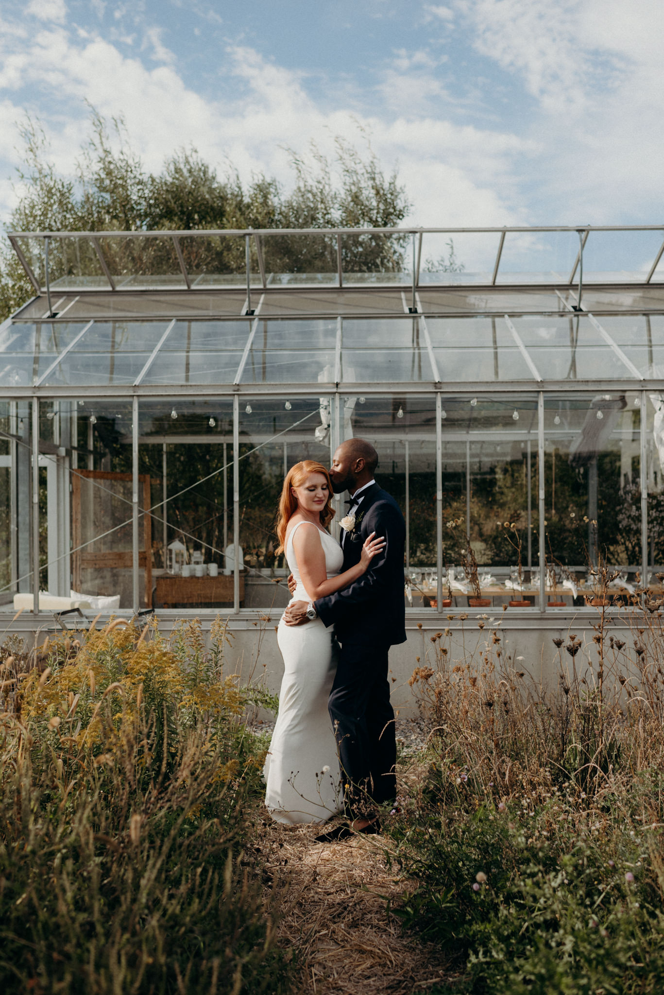 Intimate greenhouse wedding