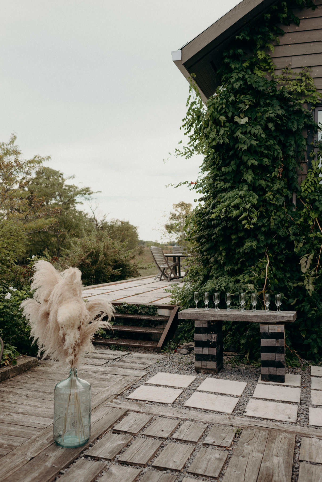 Intimate greenhouse wedding