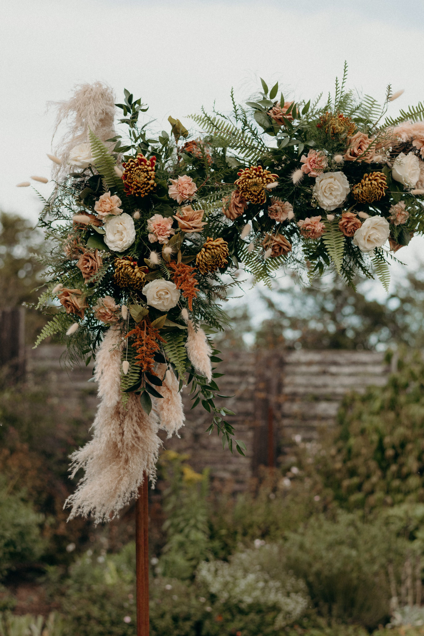 Intimate greenhouse wedding