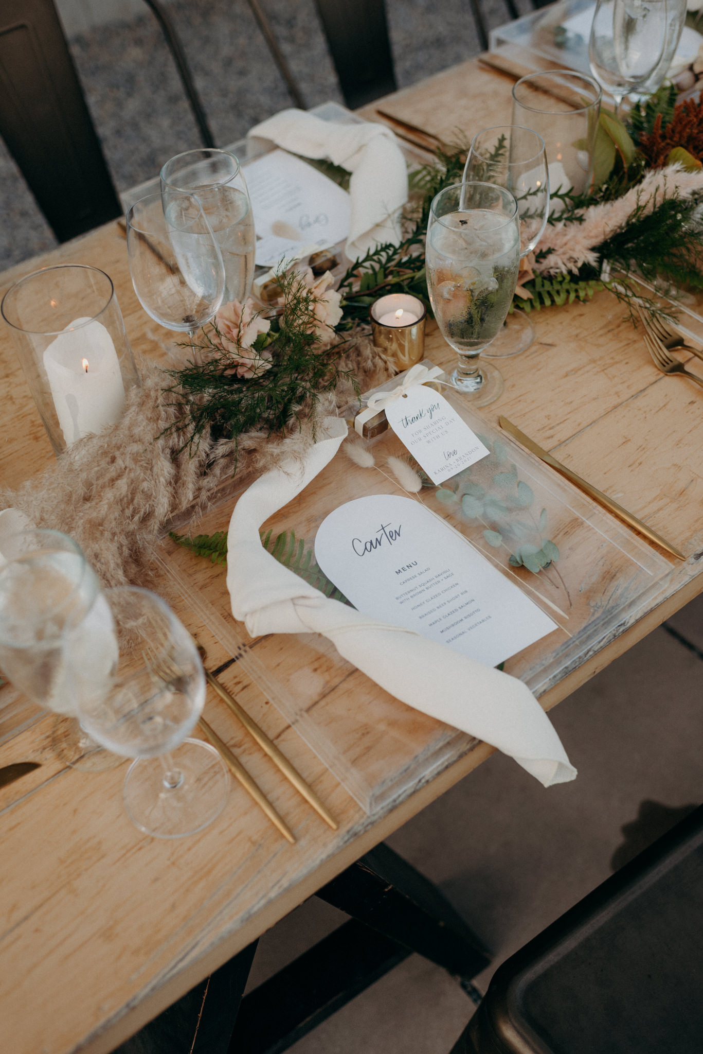 Intimate greenhouse wedding