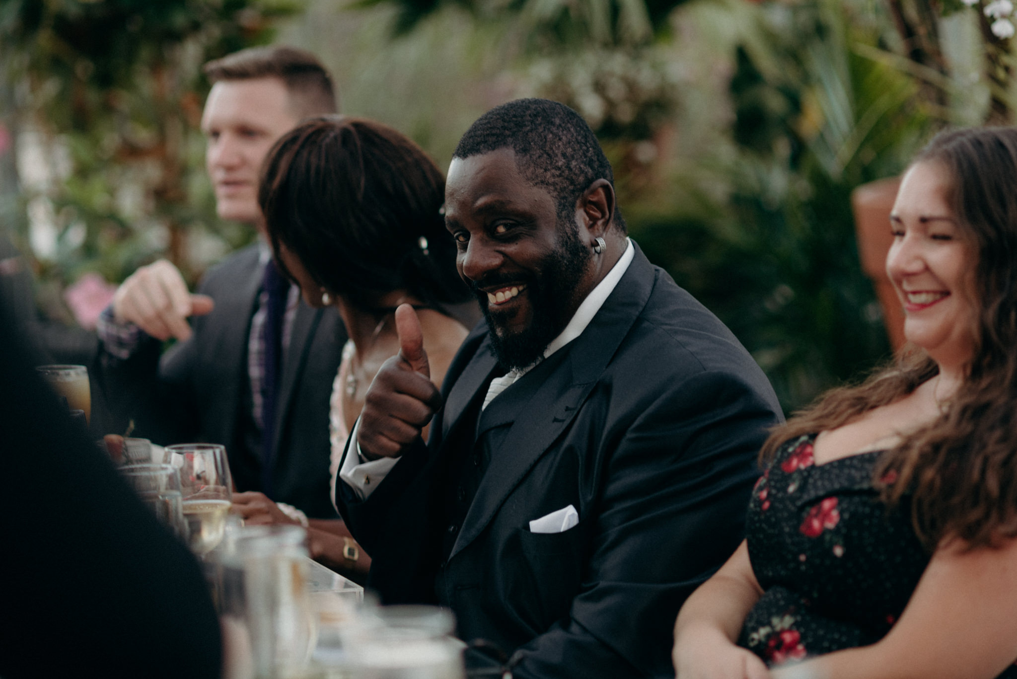 Intimate greenhouse wedding